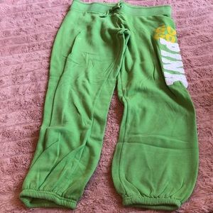 VS PINK green sweatpants